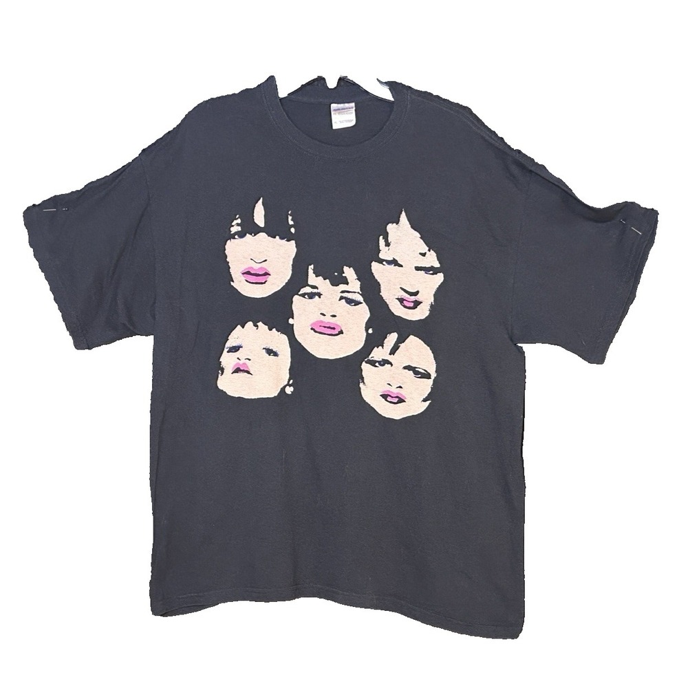 VTG New York Dolls T Shirt Gilden Heavy Cotton Reunion Reprint Double Hit  XL